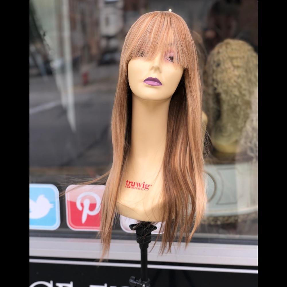 Human hair Bangs Wig 2216 Blonde Mix 2020 - Picture 4 of 8